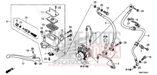 FRONT BRAKE MASTER CYLINDER NSS300AK de 2019